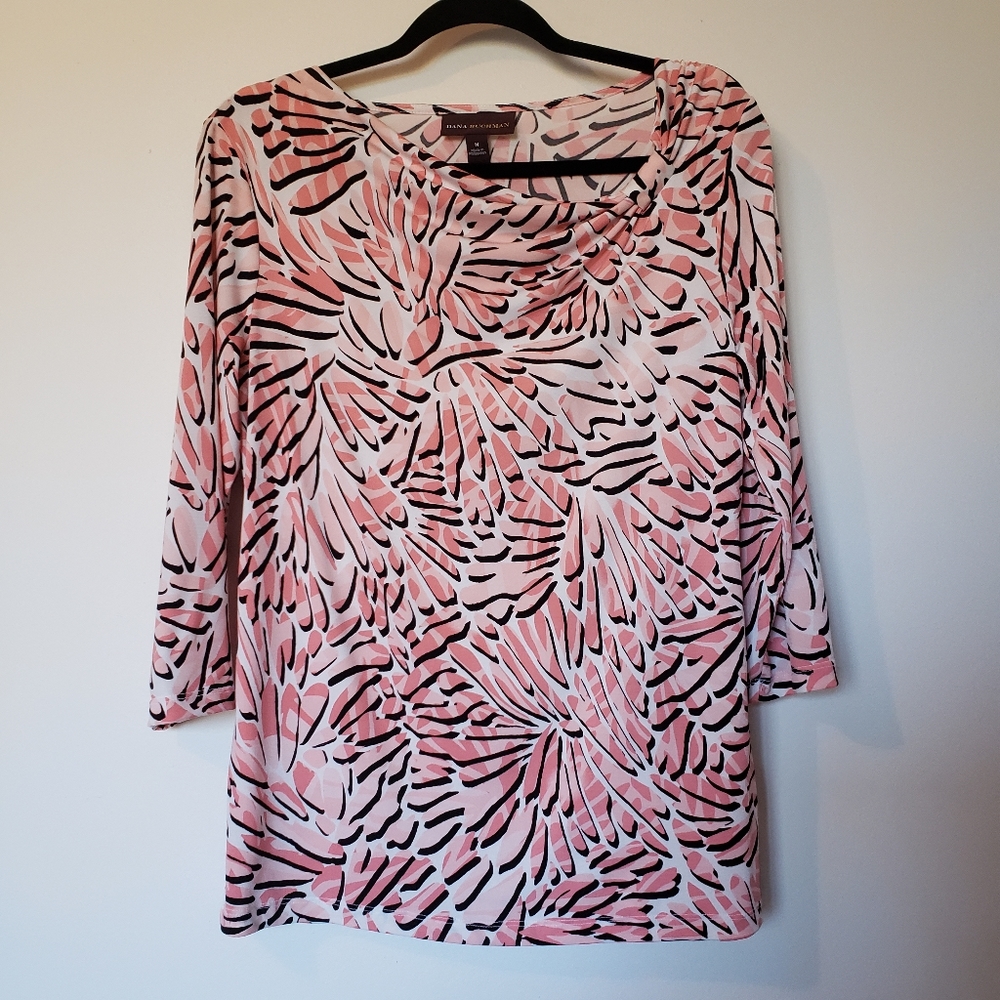Dana Buchman Floral Blouse
